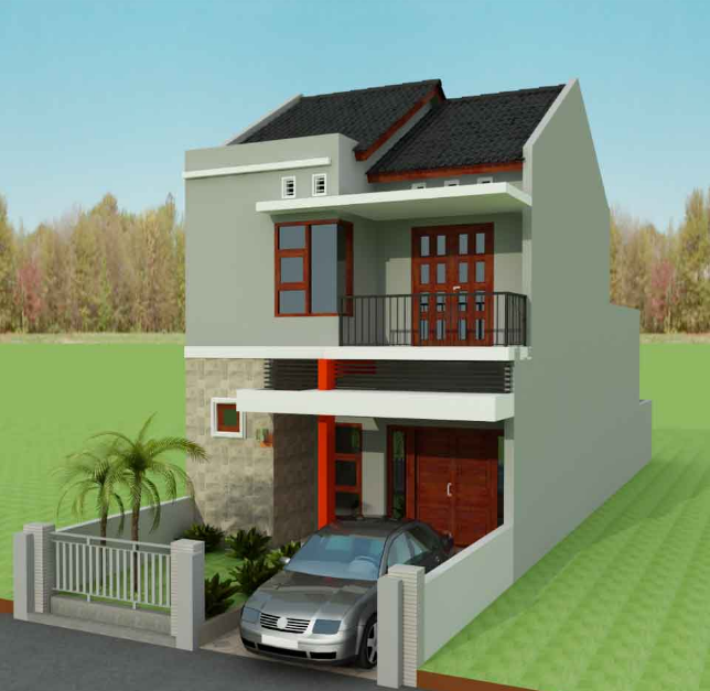  Desain  Rumah  Minimalis 1 Lantai  Type  36  Sekitar Rumah 