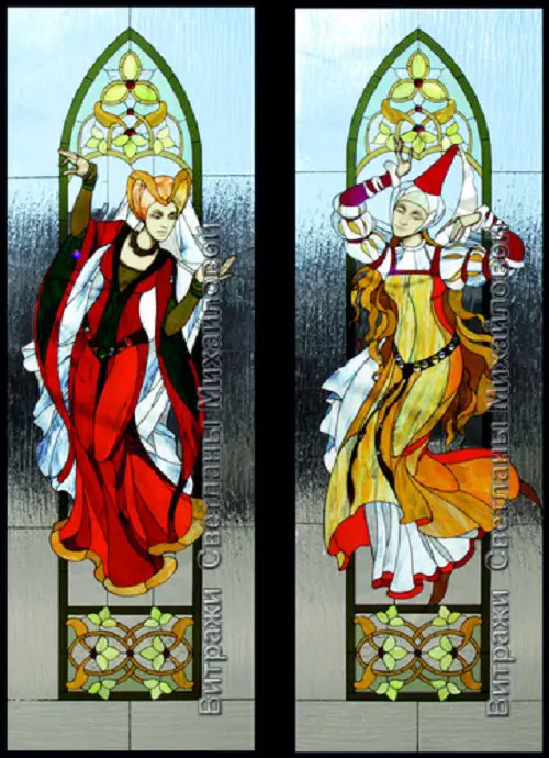 art en verre souillé par Svetlana Mikhailova