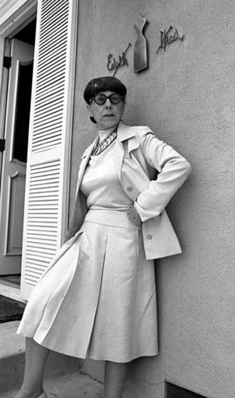 Edith Head outside her Universal Studios office in Universal City, CA June 23, 1975; Various Locations; Mark Sullivan 70's Rock Archive; Universal City; CA. (Photo by Mark Sullivan/Contour by Getty Images) Edith Head outside her Universal Studios office in Universal City, CA June 23, 1975; Various Locations; Mark Sullivan 70's Rock Archive; Universal City; CA. (Photo by Mark Sullivan/Contour by Getty Images)