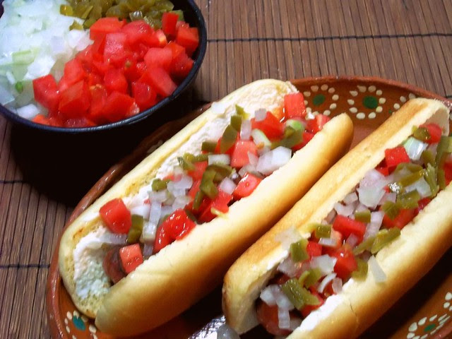 Mexican Bacon-Wrapped Hot Dogs