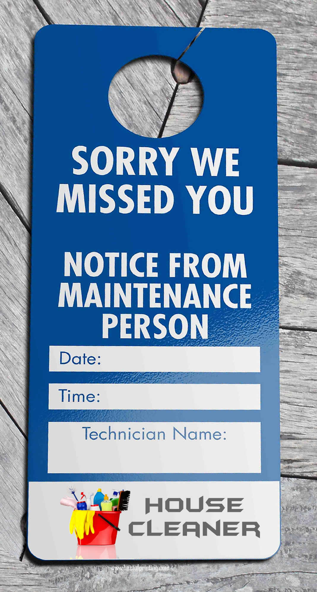 Labace Free Sorry We Missed You Door Hanger Template