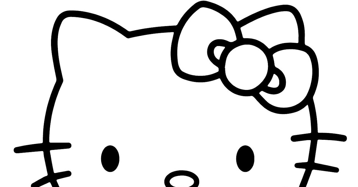 Cat Coloring Head - coloring pages