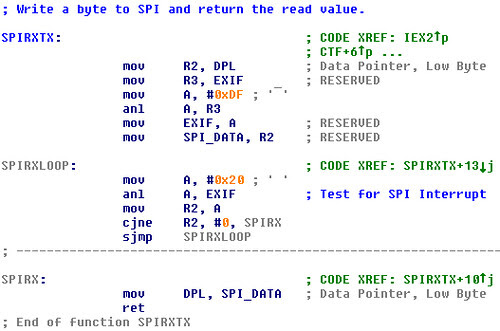 SPIRXTX for 8051