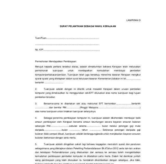 Surat Rasmi Permohonan Untuk Mendapatkan Maklumat - Selangor w