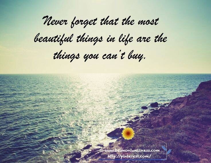 The Most Beautiful Things In Life Are Free - Daily Quotes