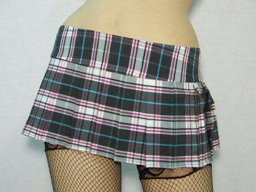 Grey Pleated Skirt: Sexy Plaid Mini Skirt in Pink, Grey & White Plaid ...