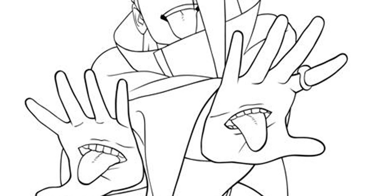 10 Ide Sketsa Gambar  Naruto  Hitam  Putih  Tea And Lead