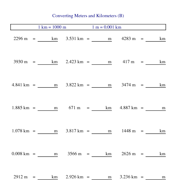 33 English To Metric Conversions Worksheet - Worksheet Resource Plans