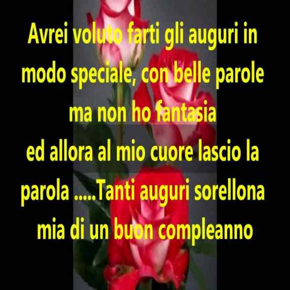 Frasi Compleanno Sorella