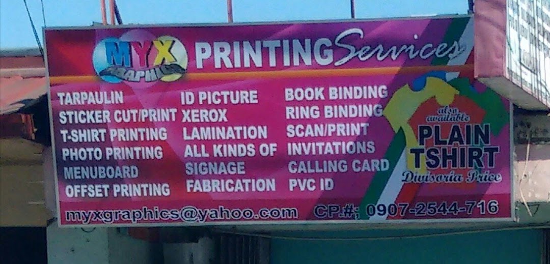 MYXgraphics Printing Services