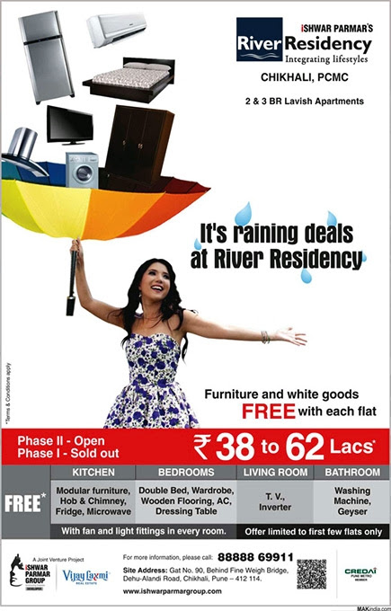 Monsoon Offer of Ishwar Parmar Group's River Residency at Chikhali, PCMC, Pune 412114
