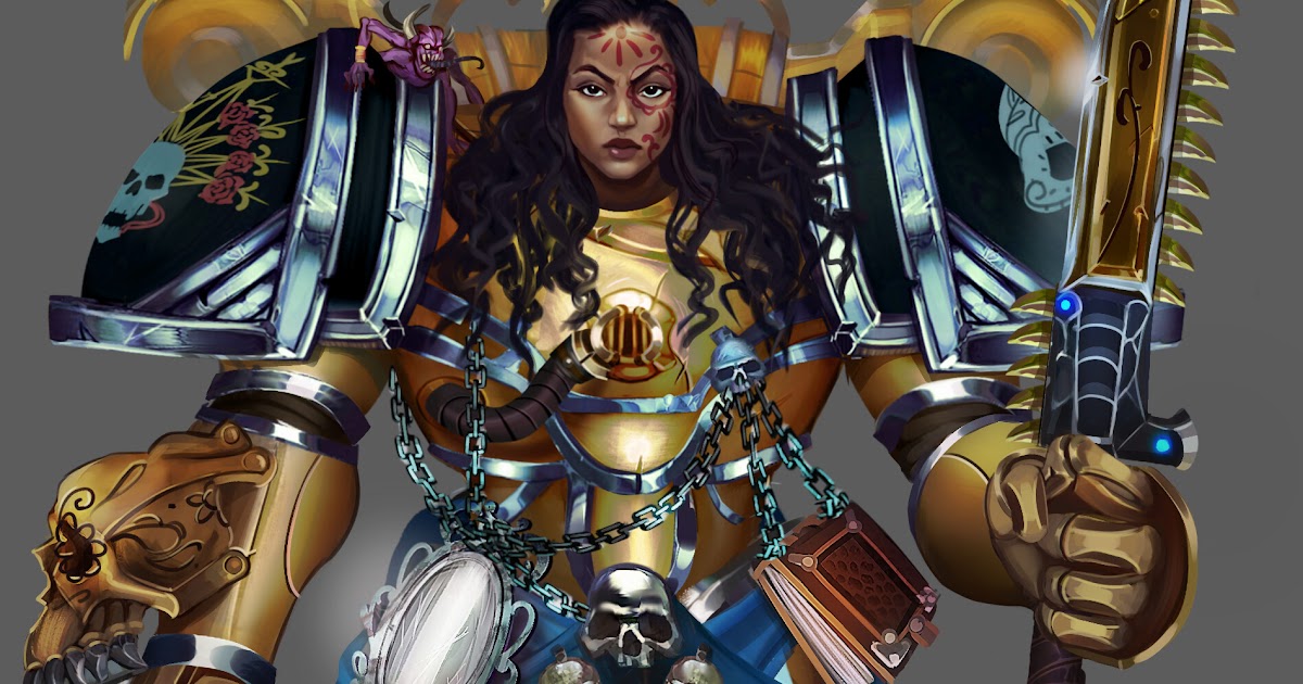 Fan Art Warhammer 40K Female Space Marines - Deefaery