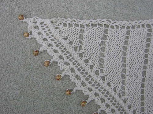 Beaded shawl edging