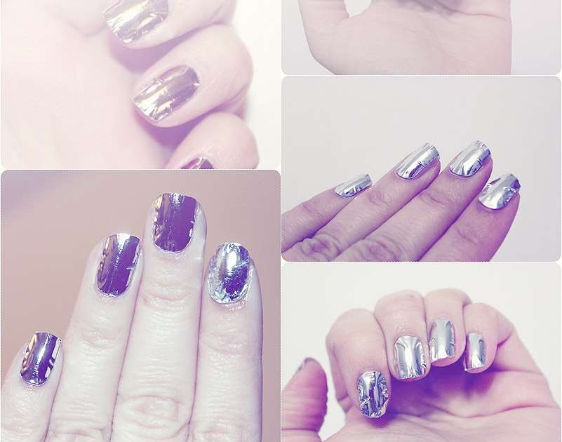2. How to achieve silver chrome nails - wide 10