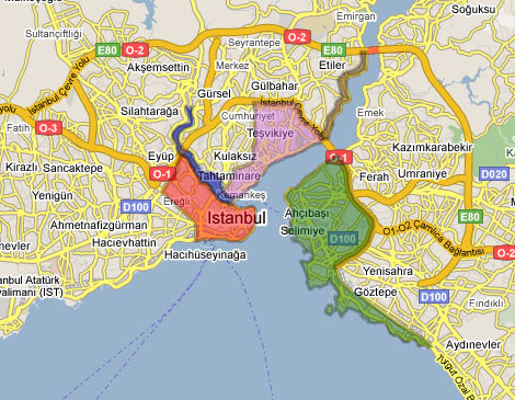 Images and Places, Pictures and Info: istanbul map europe
