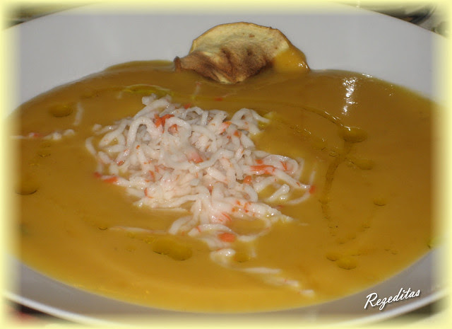 CREMA DE CALABAZA, MANZANA Y COCO