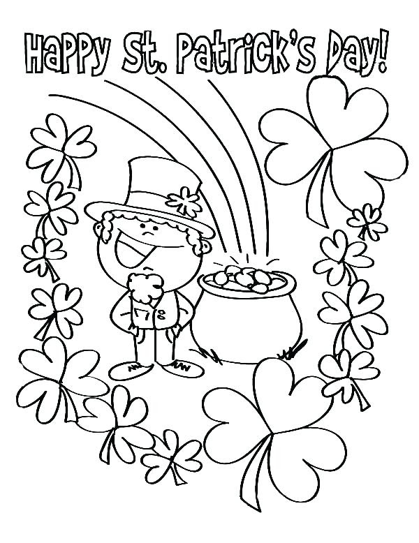 Printable St Patrick Coloring Pages Religious : St. Patrick's Day Bible