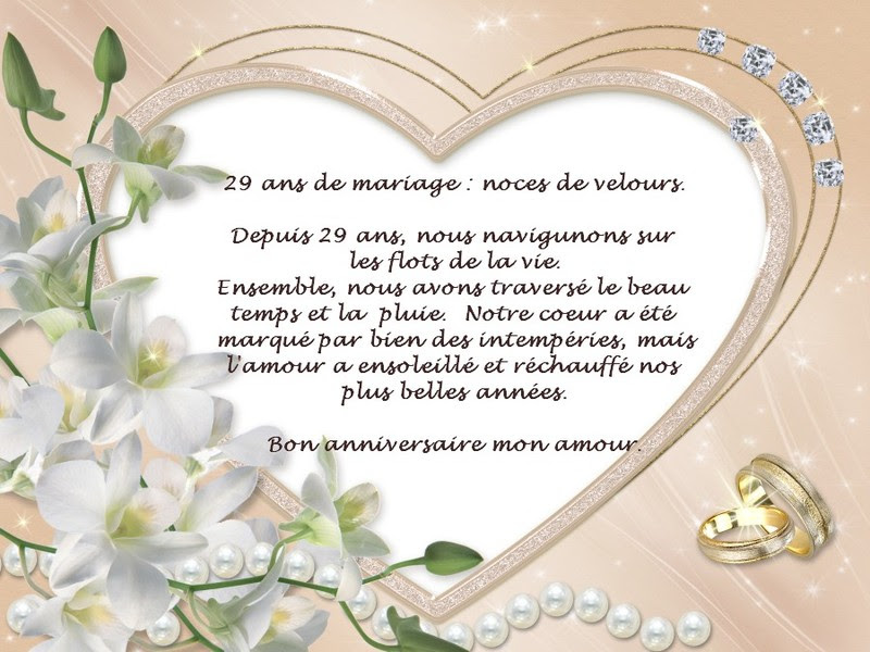 Anniversaire De Mariage Noce De Velours Somer