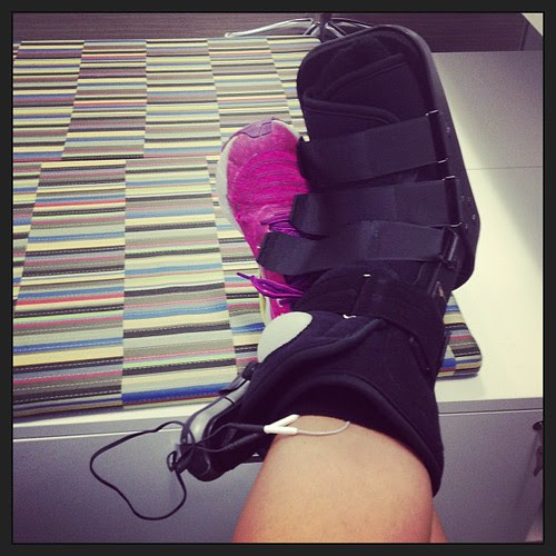 The one upside to wearing a boot? At least everyone on Metro is nice to you.