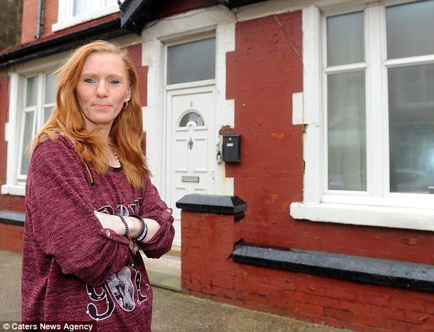 The mother-of-four, who lives with partner Jason Heys, 45, says she has moved house five times in order to escape the ghost, but says it is following her from property to property