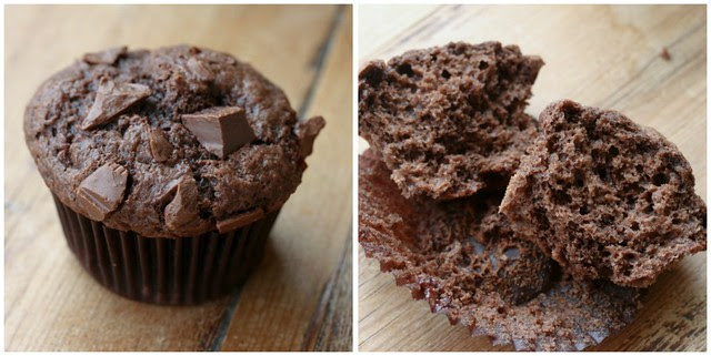 Chocolate Chunk Muffin collage 1