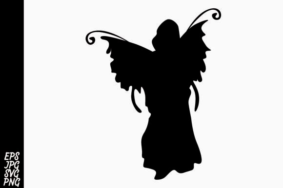 Free Fairy Silhouette SVG PNG DXF EPS Cut File