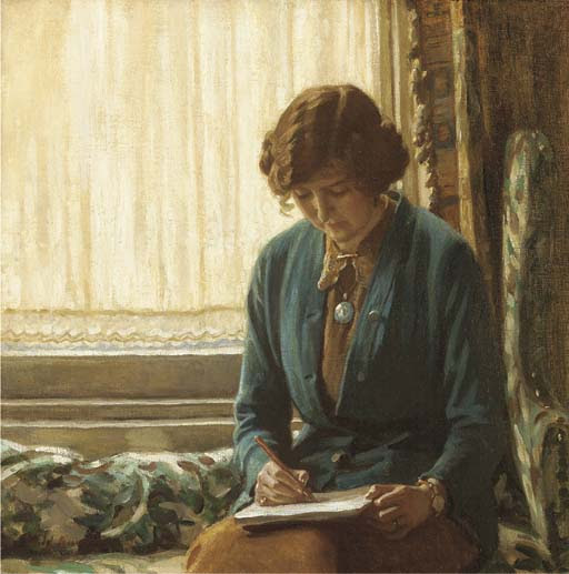 Harold Knight - Portrait of Dame Laura Knight sketching