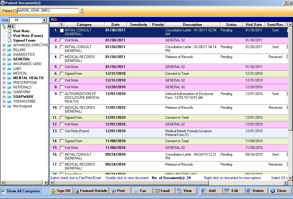 records-management-mental-health