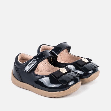 navy blue infant shoes