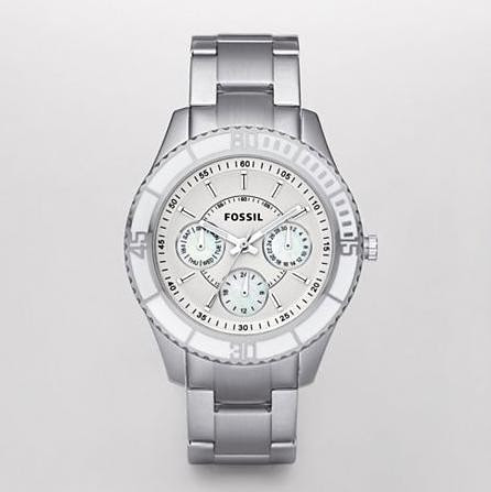 Fossil's Stella Multifunction White Dial Watch