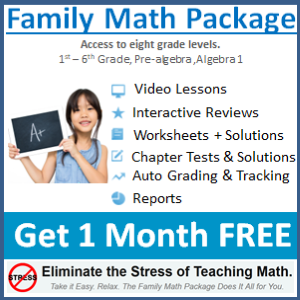  sign-up for totally risk-free 1-month FREE access to the all popular Family Math Package at A+ TutorSoft