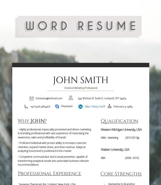 how to make a resume visually appealing