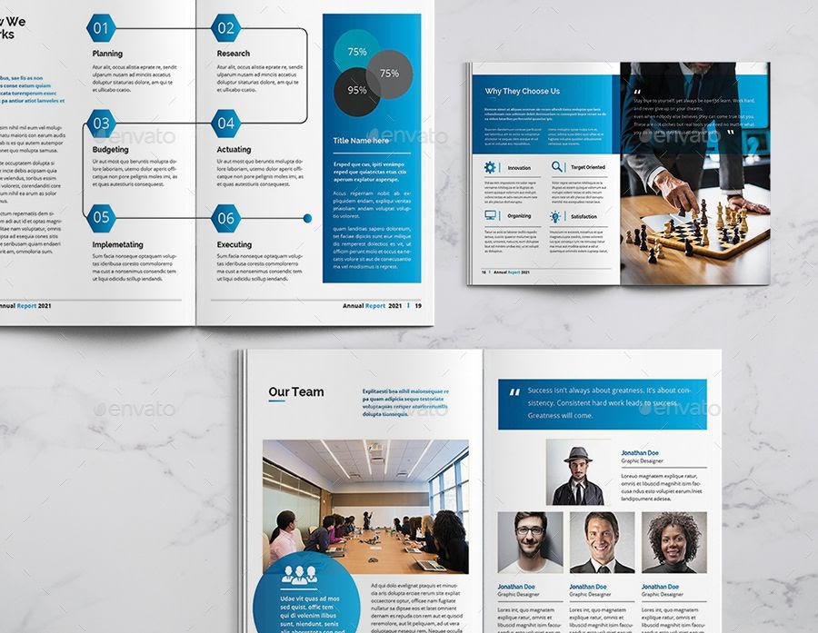 Download Free Annual Report Mockup