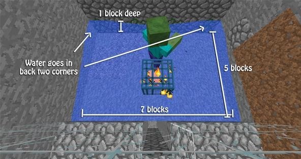 Minecraft Skeleton Spawner Xp Farm See More Download 592 313 How To Make A Xp Farm In Minecraft 37arts Net