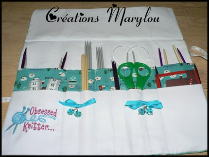 circular/DPN knitting needle organizer (and Hook )Stitch Markers inclus