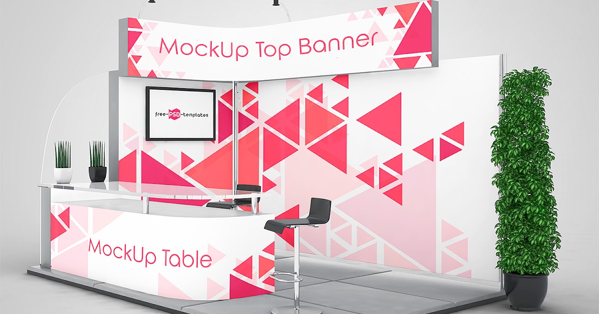 8.678+ Pop Up Stand Mockup Psd - psdmockup