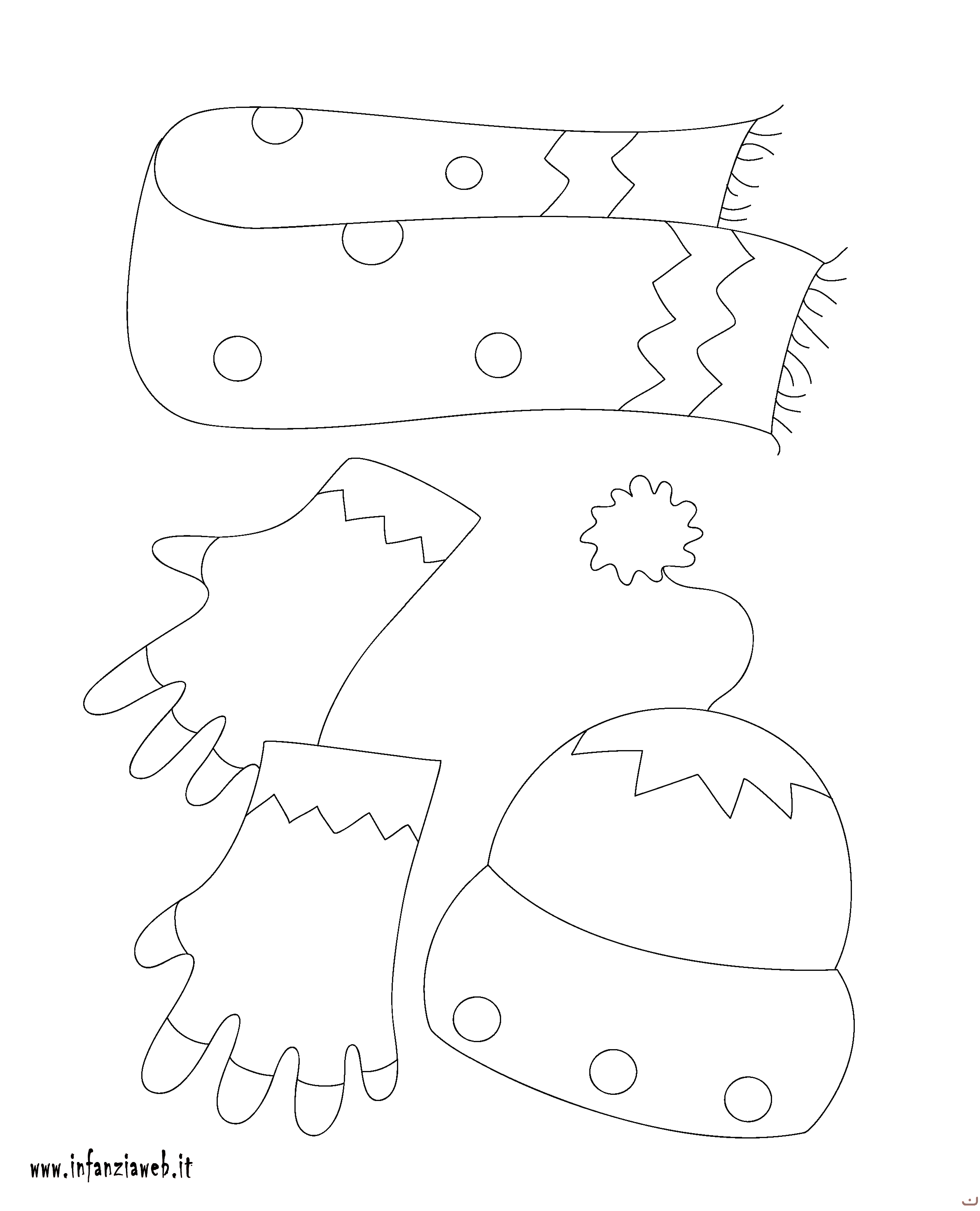 Disegni Da Colorare Indumenti Scuola Infanzia Coloradisegni