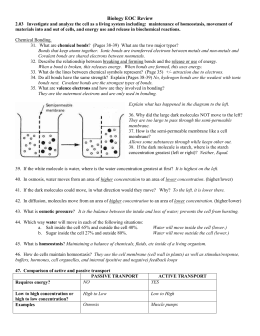 Biology Eoc Review Packet Answers : Answer Key - Biology EOC Essential