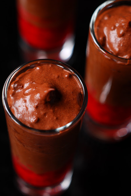 Dark Chocolate and Raspberry Mousse