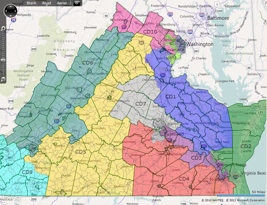 Virginia 7Th District Map Draw A Topographic Map