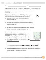 Translations And Reflections Worksheet Answer Key