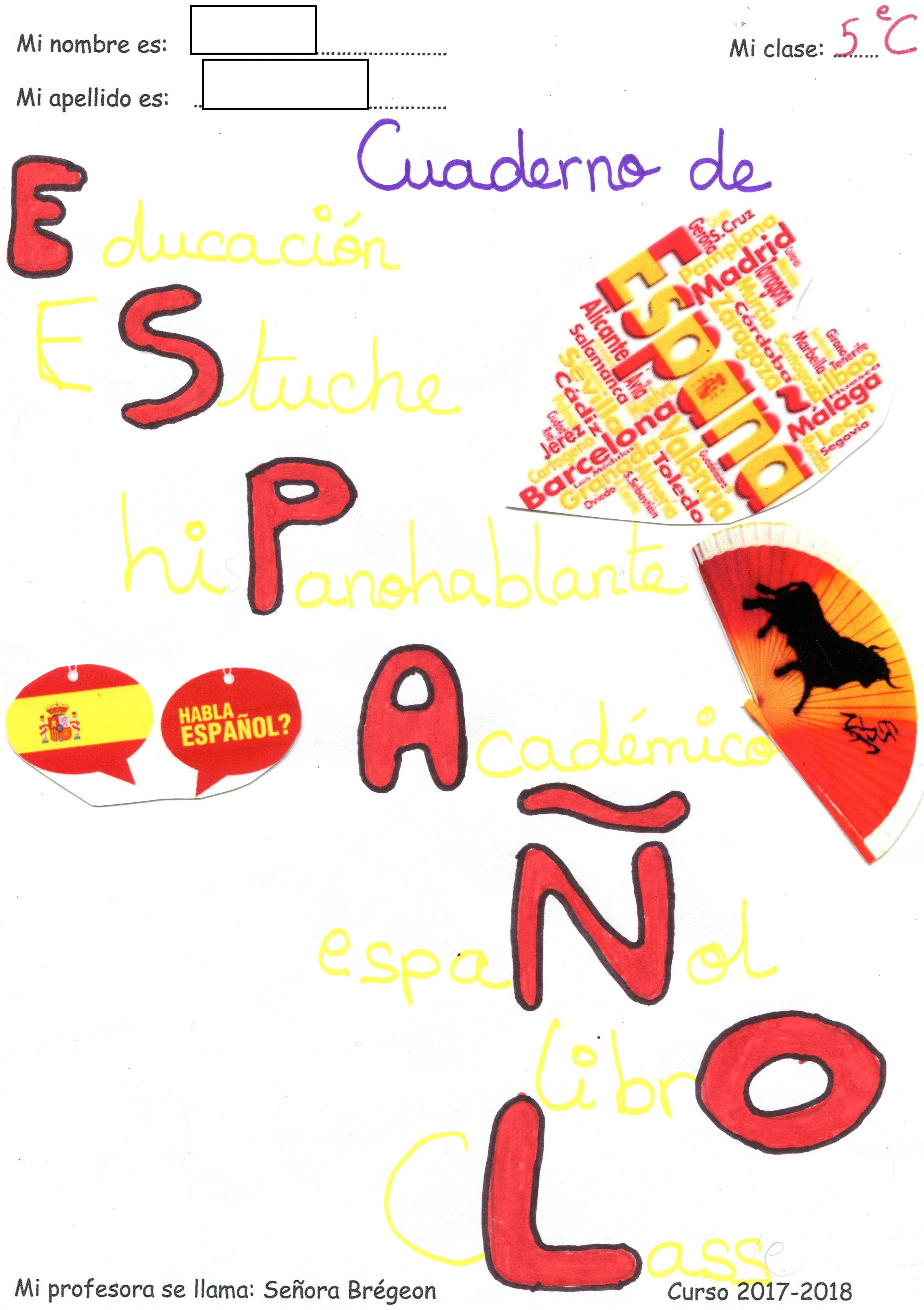 Idee De Page De Garde Espagnol Image Pour Page De Garde Espagnol