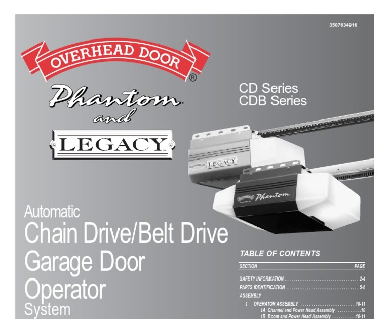 Legacy Garage Door Opener Model 696cd B - The Door