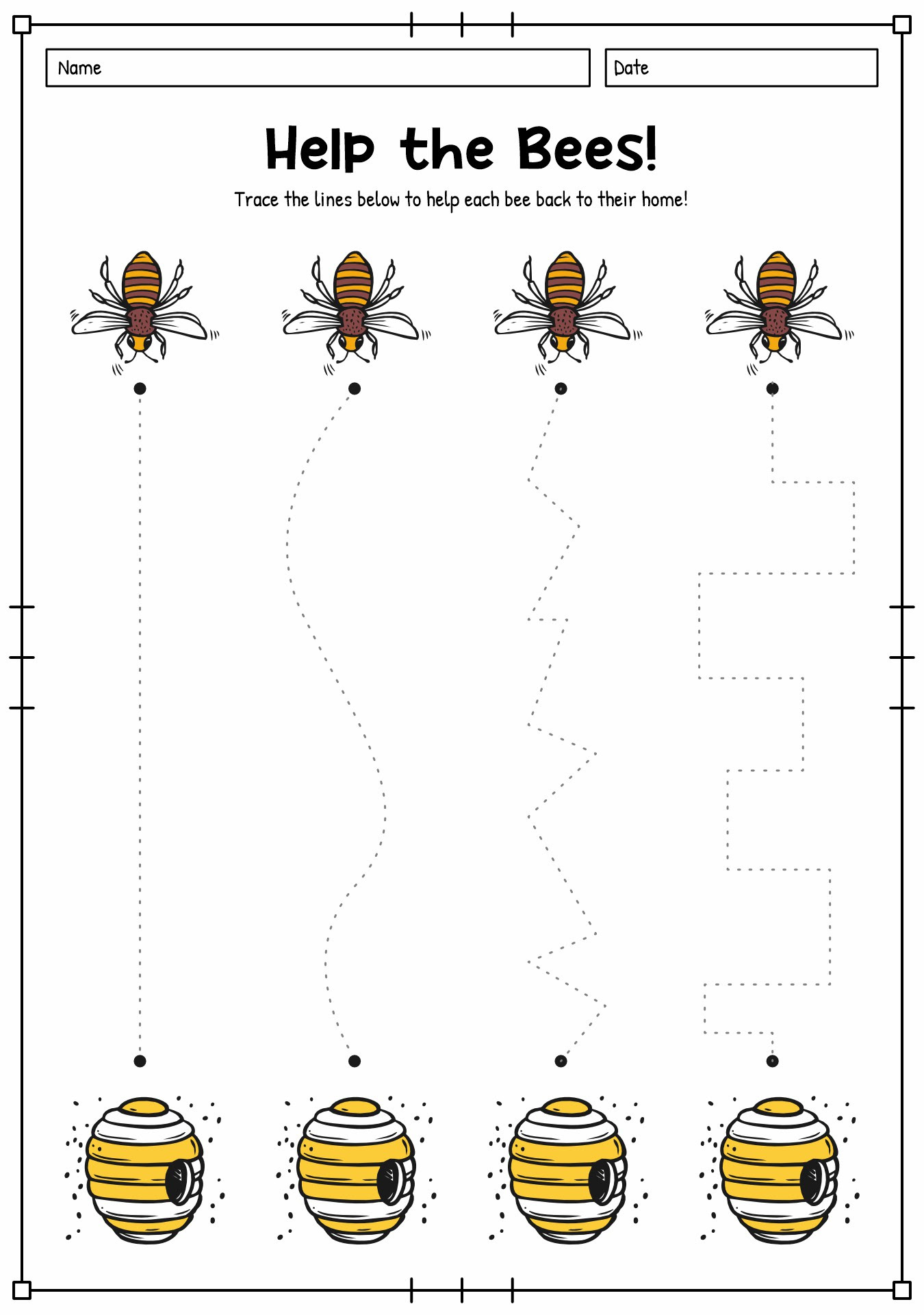 Alphabet Worksheet For 3 And 4 Year Olds - Tracing Letters For 4 Year ...