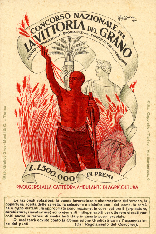 Cartel de la campaña fascista italiana de Cartel de la campaña fascista italiana de
