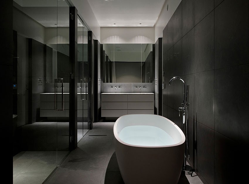 Baños & Estilos: Tips: Decoracion baños color negro