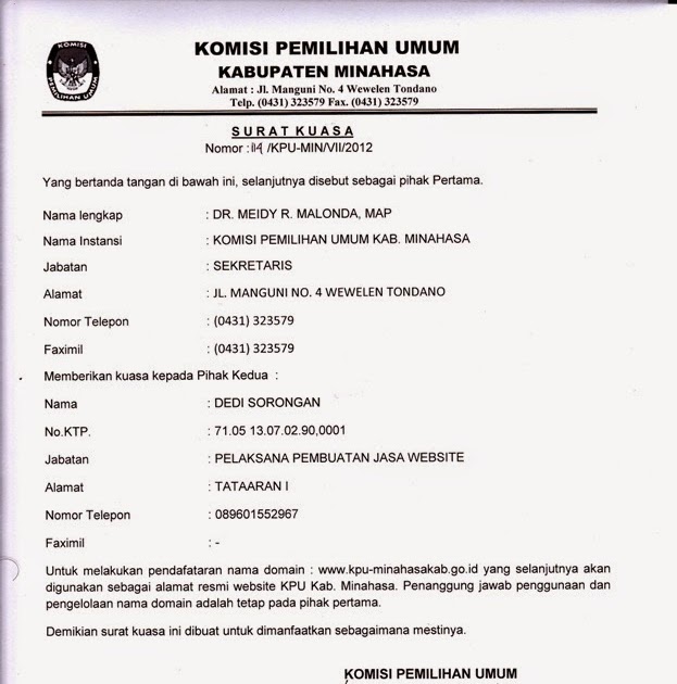 Contoh Surat Pajak Perusahaan