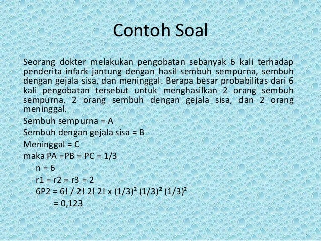 Contoh Soal Distribusi Hipergeometrik Dan Penyelesaiannya