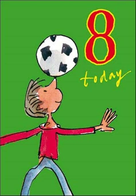 Quentin Blake Boys 8th Birthday Greeting Card Cards Quentin Blake Boys 8th Birthday Greeting Card Cards