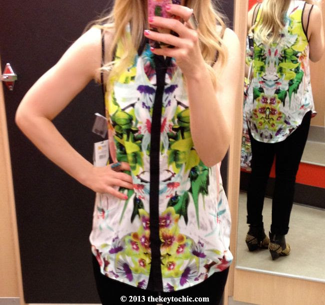 Prabal Gurung for Target first date sleeveless blouse, Prabal Gurung for Target fitting room review